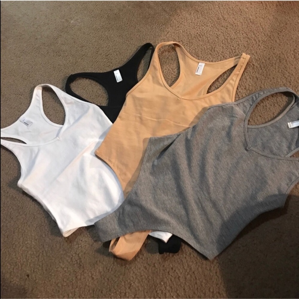 4 American Apparel 2 new two worn once